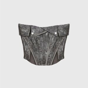 Manière De Voir Satin-Lined Jacket in Charcoal